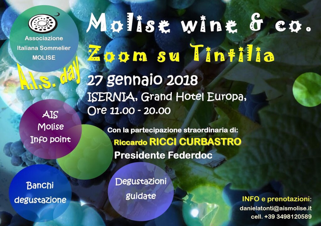 Torna anche quest’anno “Molise Wine & Co.” con una giornata dedicata alla Tintilia tra degustazioni e&nbsp;convegni