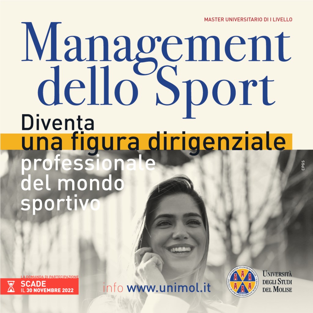 All’UniMol Master Universitario di I livello in Management dello&nbsp;Sport